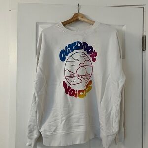 Size medium oversized Outdoor Voices crewneck.